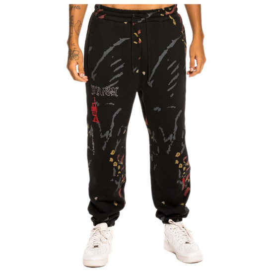 Grimey Ανδρικό παντελόνι φόρμας Jazz Tthing All Over Print Sweatpants